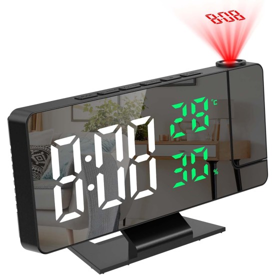 LED MIRROR CLOCK DS 3718LW