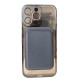 ELECTRO BACK COVER ΜΠΛΕ MAGNETIC CARD + ΔΩΡΟ ΤΖΑΜΑΚΙ ΚΑΜΕΡΑΣ(iPhone 15 Pro Max)