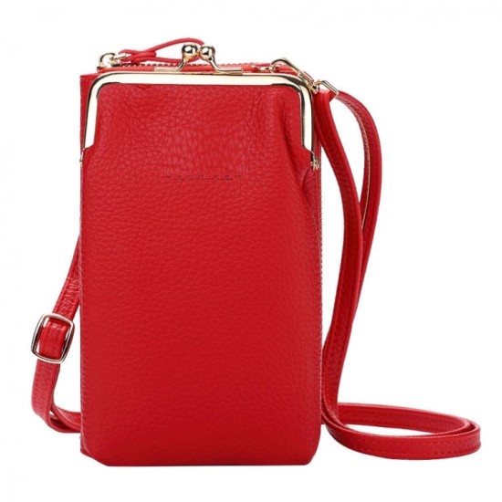 Forever Lengrui Women's Crossbody Phone Bag Red
