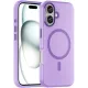 Θήκη iPhone 17 Air Matte Magnetic Series συμβατό με MagSafe φορτιστή, Πλάτη αντικραδασμική από Premium TPU Μωβ + ΔΩΡΟ ΤΖΑΜΑΚΙ ΚΑΜΕΡΑΣ
