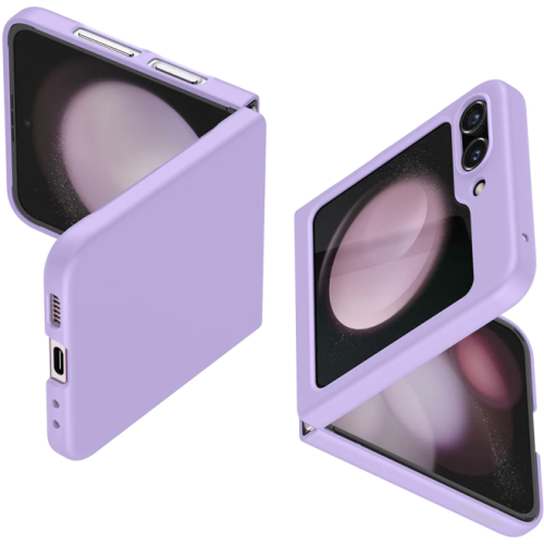 Back Cover για Samsung Galaxy Z Flip 6 Soft Touch 2mm Σιλικόνη Λιλά