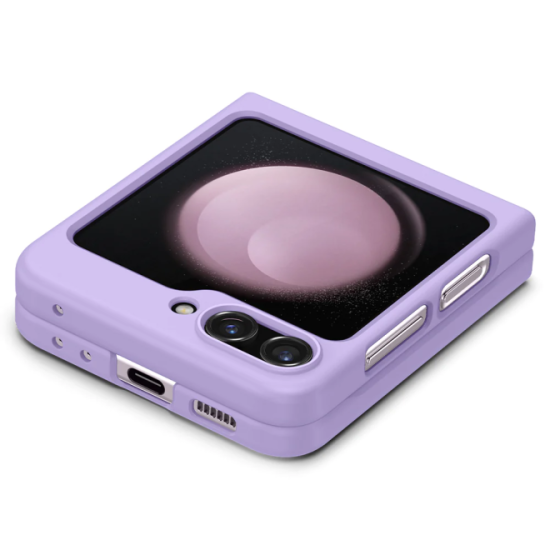 Back Cover για Samsung Galaxy Z Flip 6 Soft Touch 2mm Σιλικόνη Λιλά