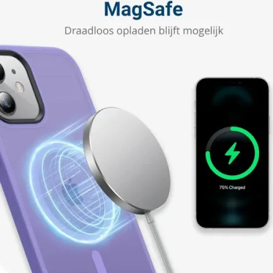 Θήκη Poco C85 Matte Magnetic Series συμβατό με MagSafe φορτιστή, Πλάτη αντικραδασμική από Premium TPU Μωβ Θήκη Poco C85 Matte Magnetic Series συμβατό με MagSafe φορτιστή, Πλάτη αντικραδασμική από Premium TPU Μωβ