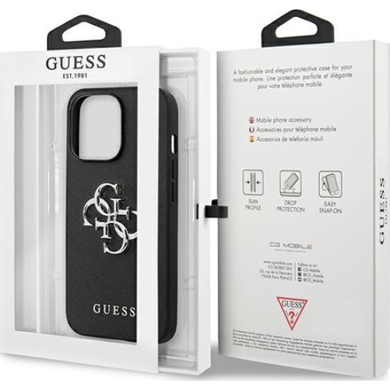 Guess Saffiano 4G Metal Logo Back Cover Πλαστικό Μαύρο GUHCP13XSA4GSBK (iPhone 13 Pro Max) Guess Saffiano 4G Metal Logo Back Cover Πλαστικό Μαύρο GUHCP13XSA4GSBK (iPhone 13 Pro Max)