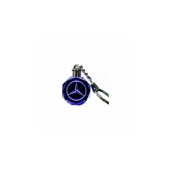 3D Led Light Κρυστάλλινο Μπρελόκ Αυτοκινήτου - Mercedes Benz