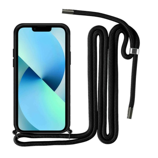 Back Cover Σιλικόνης με Λουράκι για Redmi 15C 4G- Χρώμα: Μαύρο Back Cover Σιλικόνης με Λουράκι για Redmi 15C 4G- Χρώμα: Μαύρο
