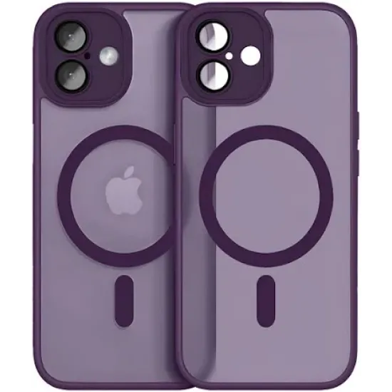 Θήκη iPhone 17 Matte Magnetic Series συμβατό με MagSafe φορτιστή, Πλάτη αντικραδασμική από Premium TPU Μωβ + ΔΩΡΟ ΤΖΑΜΑΚΙ Θήκη iPhone 17 Matte Magnetic Series συμβατό με MagSafe φορτιστή, Πλάτη αντικραδασμική από Premium TPU Μωβ + ΔΩΡΟ ΤΖΑΜΑΚΙ