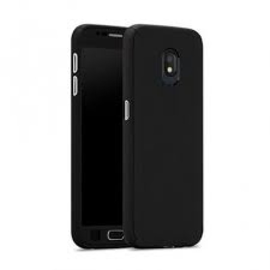 Σκληρή θήκη 360° Full Body & Tempered Glass για Samsung Galaxy J7 (2017) - Μαύρο