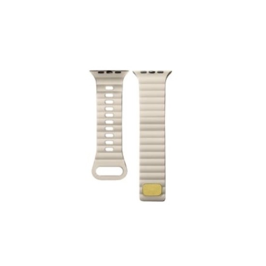 WatchBand Silicone Μπεζ Λουράκι Apple Watch 42/44/45mm