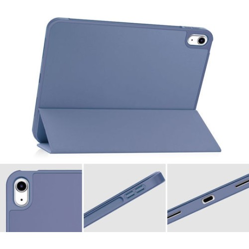 Samsung Galaxy Tab A8 10.5 (2021) X200 / X205 Tri-fold Stand CaseFlip Cover Μωβ Color and Back Silicone Transparent (oem) Samsung Galaxy Tab A8 10.5 (2021) X200 / X205 Tri-fold Stand CaseFlip Cover Μωβ Color and Back Silicone Transparent (oem)