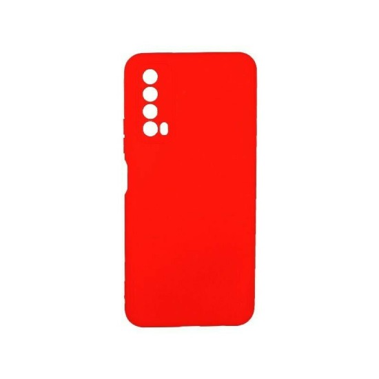 OEM Θήκη Σιλικόνης 360° Για Huawei P Smart 2021 Full Cover Metallic Κόκκινο