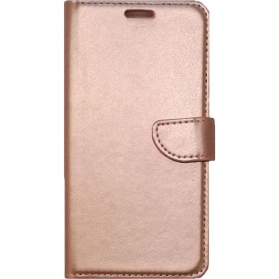 BOOK ΔΕΡΜΑΤΙΝΗ ΡΟΖ ΧΡΥΣΟ (XIAOMI 13T / 13T PRO)