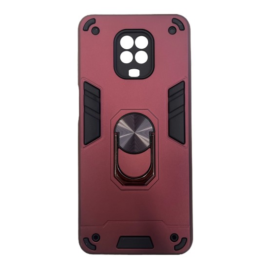 Redmi Note 9S / Note 9 Pro HYBRID SHOCKPROOF ARMOR CASE METAL ROTATING RING CAR MOUNT HOLDER ΜΠΟΡΝΤΟ (OEM)