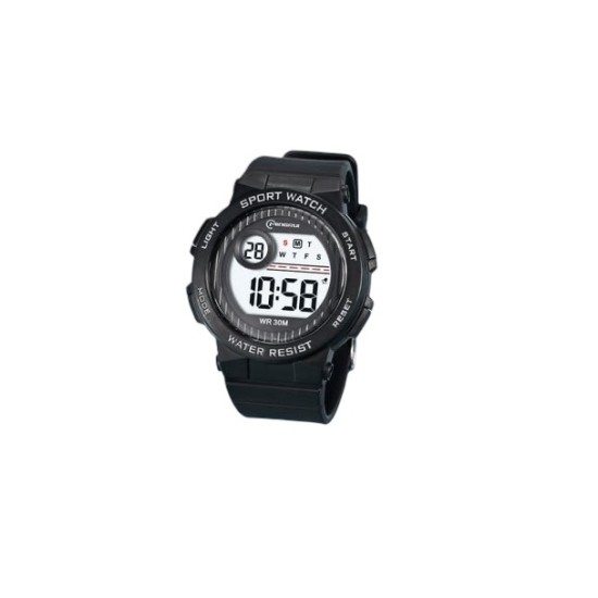 Αδιάβροχο Παιδικό Ρολόι  Digital Sports Watch - Μαύρο