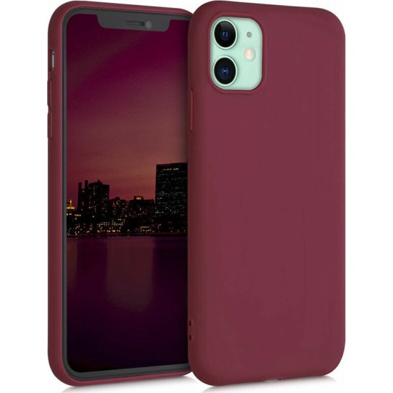 Back Cover Σιλικόνης Μπορντό (iPhone 11)