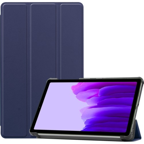 Trifold Θήκη Βιβλίο με Σιλικόνη Flip Cover Για Samsung Galaxy A7 Lite 8.7" Μπλε