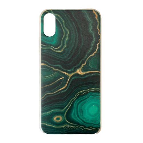 BABACO BACK COVER ΣΙΛΙΚΟΝΗΣ MATTE GREEN (iPhone X/Xs)