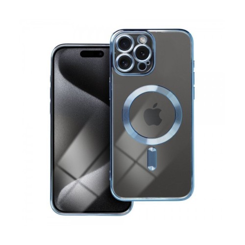 ELECTRO BACK COVER ΜΠΛΕ MAGNETIC CARD + ΔΩΡΟ ΤΖΑΜΑΚΙ ΚΑΜΕΡΑΣ(iPhone 15 Pro Max)