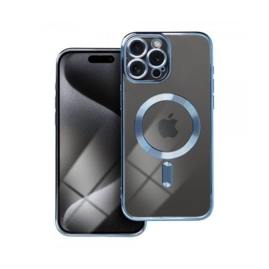 ELECTRO BACK COVER ΜΠΛΕ MAGNETIC CARD + ΔΩΡΟ ΤΖΑΜΑΚΙ ΚΑΜΕΡΑΣ(iPhone 15 Pro Max)