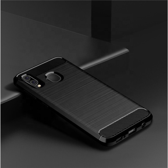 Carbon Back Cover Σιλικόνης Μαύρο (Galaxy A10/ M10) Carbon Back Cover Σιλικόνης Μαύρο (Galaxy A10/ M10)