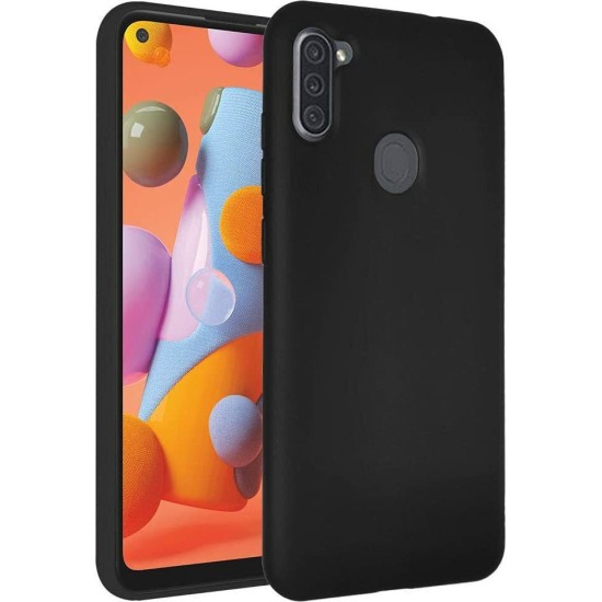 Back Cover Σιλικόνης Μαύρο (Galaxy A11/M11) Back Cover Σιλικόνης Μαύρο (Galaxy A11/M11)