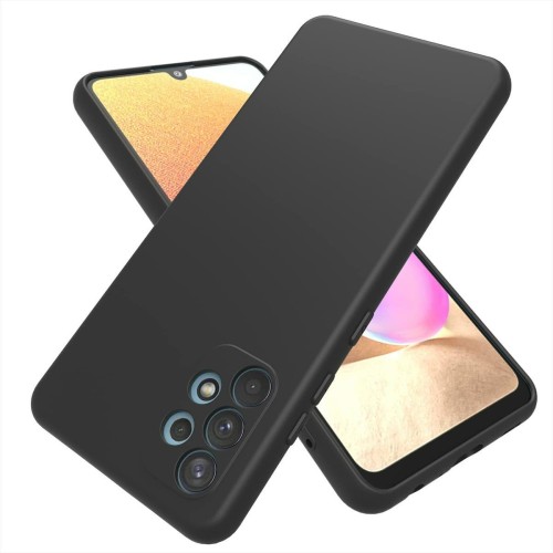 OEM Θήκη Σιλικόνης Soft Touch 2mm Back Cover Για Samsung Galaxy A32 4G - Μαύρο