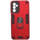 Samsung Galaxy A35 5G Hybrid Shockproof Armor Case Stand Metal Ring and Car Mount Holder Red (oem)