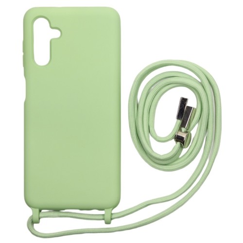 Back Cover Σιλικόνης με Λουράκι για Samsung Galaxy A14 5G- Χρώμα: Λαχανί