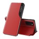 Case Smart View Magnet Book Samsung Galaxy A72, red