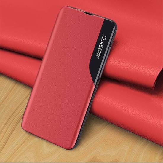 Case Smart View Magnet Book Samsung Galaxy A72, red