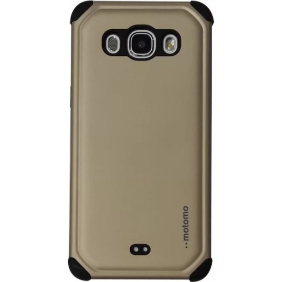Motomo Back Cover Πλαστικό Χρυσό (Galaxy J3 2016)