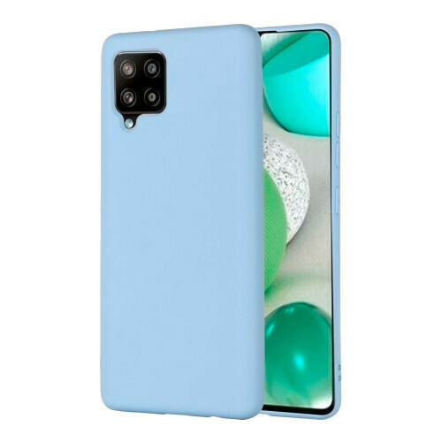  Oem Θήκη Σιλικόνης Matt Για Samsung Galaxy A42 5G Γαλάζιο