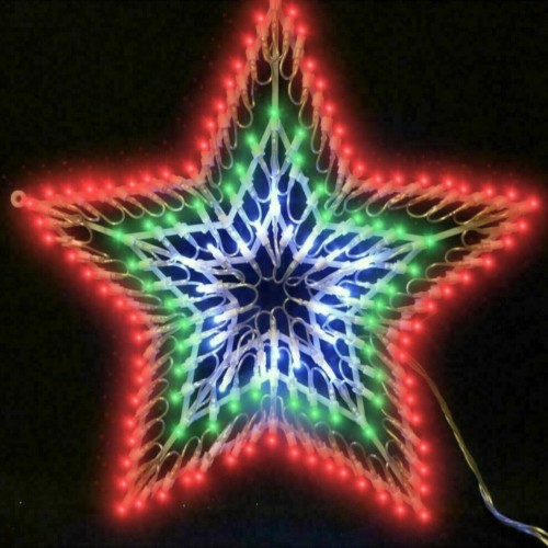 Flashing 100 LED Star Light Christmas Home Decoration Lights-Multi