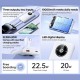 Remax Energy Eye Fast RPP-37 Power Bank 10000mAh με Θύρα USB-A και Θύρα USB-C Λευκό