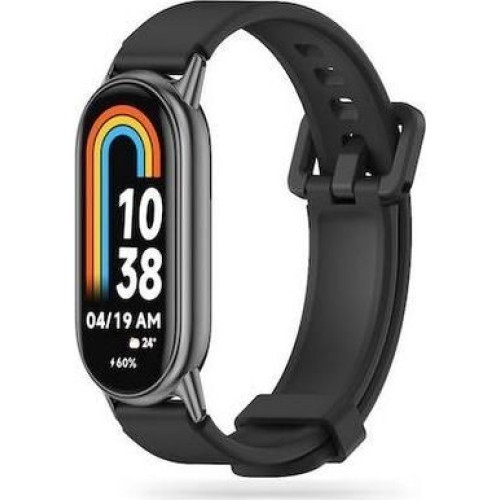 Λουράκι Σιλικόνης Μαύρο (Mi Band 8)