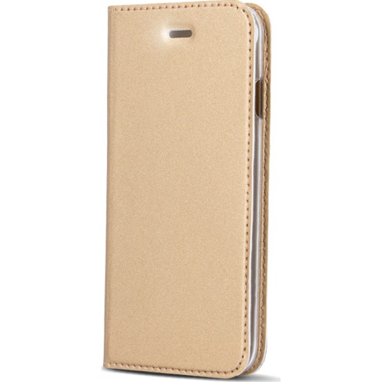 Beeyo Smart Premium Book Δερματίνης Χρυσό (Huawei Y6 II)