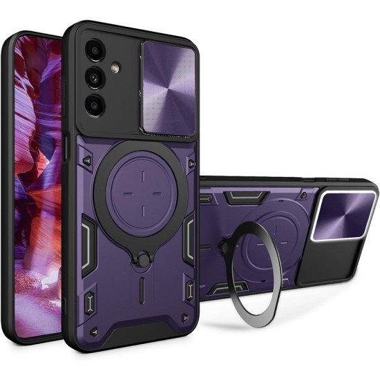 Hybrid Shockproof Ring Back Cover Συνθετική Ανθεκτική Μωβ (Galaxy A25) Hybrid Shockproof Ring Back Cover Συνθετική Ανθεκτική Μωβ (Galaxy A25)
