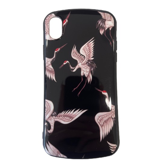 Back Cover Σιλικόνης Μαύρο με Σχέδιο Birds (iPhone XR) Back Cover Σιλικόνης Μαύρο με Σχέδιο Birds (iPhone XR)
