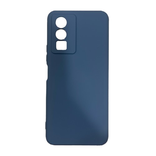 Vivo Y76 / Y76s / Y74s Silky and Soft Touch Finish TPU Silicone Back Cover Case Blue (oem)