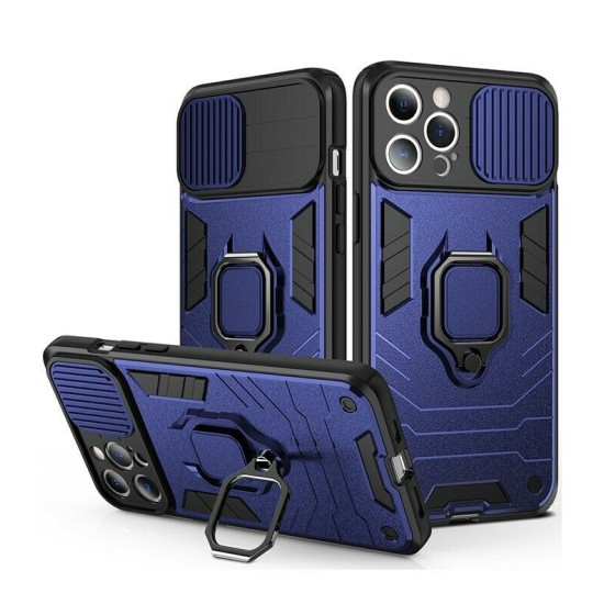 Sliding Camera Cover Σκληρή Θήκη με Δαχτυλίδι Blue (Apple iPhone 13 Pro) Sliding Camera Cover Σκληρή Θήκη με Δαχτυλίδι Blue (Apple iPhone 13 Pro)