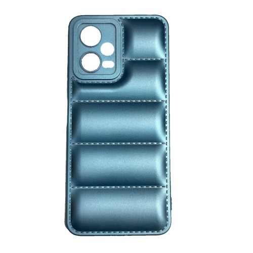 OEM Θήκη Πλάτης Σιλικόνης Puffer Jacket για Redmi Note 12 4G Χρώμα: Γαλάζιο