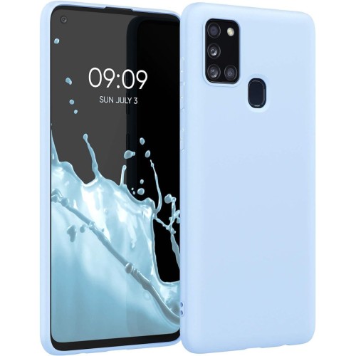 Back Cover Σιλικόνης Για Samsung Galaxy A21s Γαλάζιο Back Cover Σιλικόνης Για Samsung Galaxy A21s Γαλάζιο