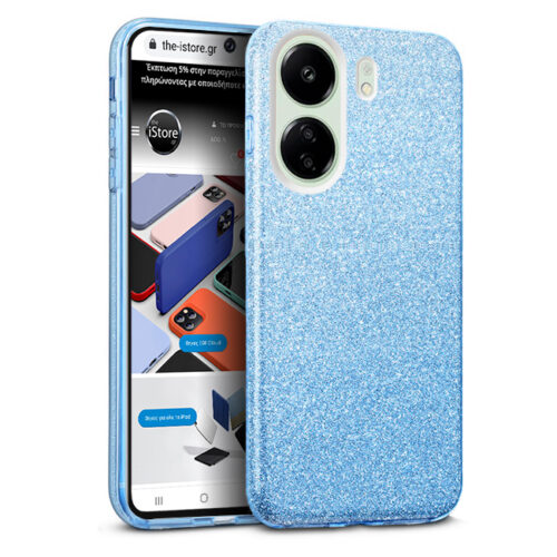 Poco C65 Glitter Case Γαλάζιο Poco C65 Glitter Case Γαλάζιο