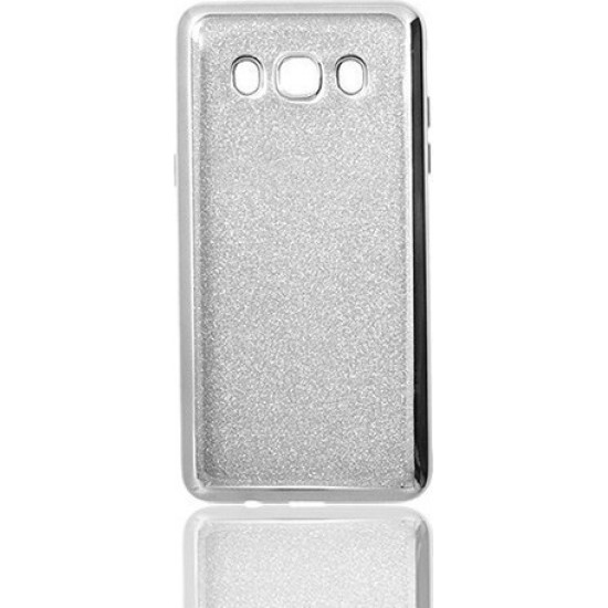 Back Cover Glitter Ασημί (Galaxy J5 2016)
