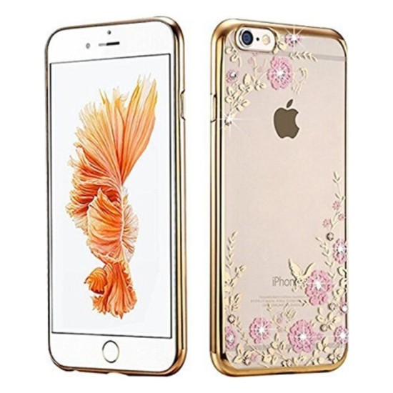 OEM Diamond Garden Back Cover Σιλικόνης Χρυσό (iPhone 7/8 Plus) OEM Diamond Garden Back Cover Σιλικόνης Χρυσό (iPhone 7/8 Plus)