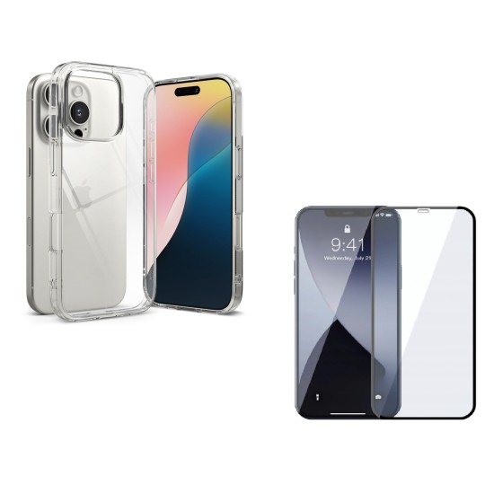 Back Cover Διάφανο + Full Tempered Glass (iPhone 14 Pro Max) Back Cover Διάφανο + Full Tempered Glass (iPhone 14 Pro Max)
