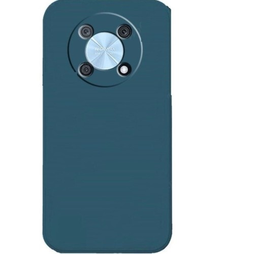 Huawei nova Y90 6.7 inch - Rubber Soft Touch Silicone Cover with Microfiber Interior Camera Protection Dark Blue (oem)