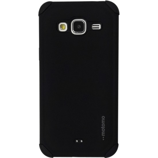 Motomo Back Cover Πλαστικό Μαύρο (Galaxy J3 2016)