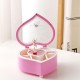 Heart Shaped Dancing Ballerina Music Box Musical Jewelry Box 