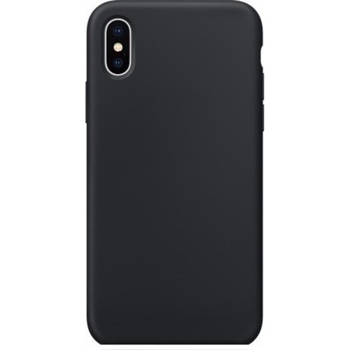 OEM iPhone X Θήκη Σιλικόνης Μαύρη Matt Silicone Case Black